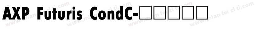 AXP Futuris CondC字体转换